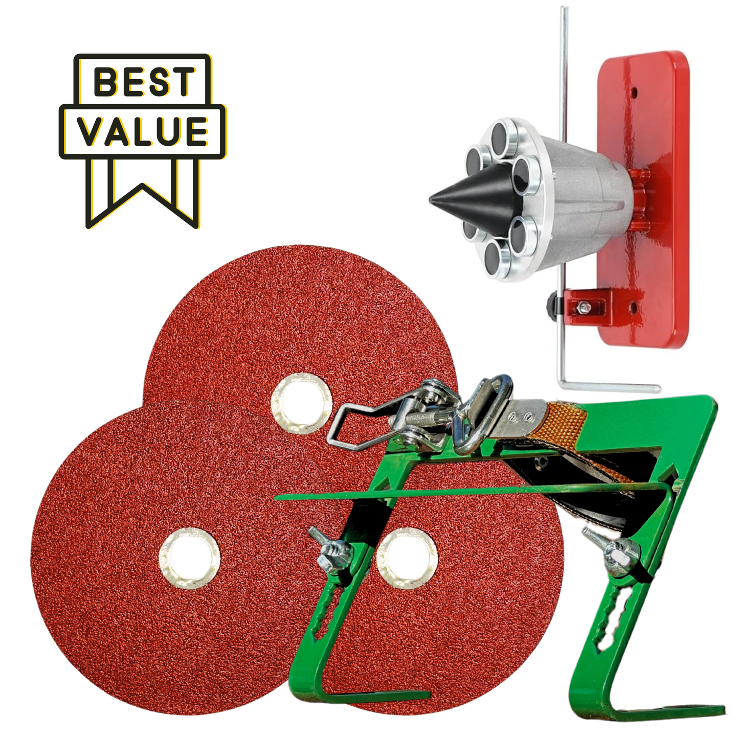 Blade Buddy Pro Bundle- Balancer & Three (3) Sharpening Discs